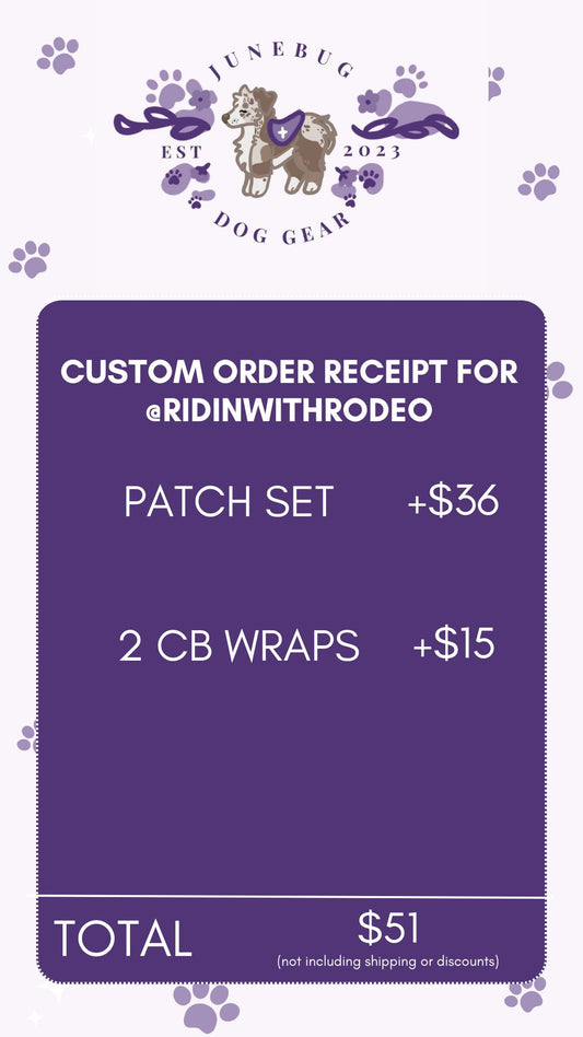 Custom Order for @ridinwithrodeo