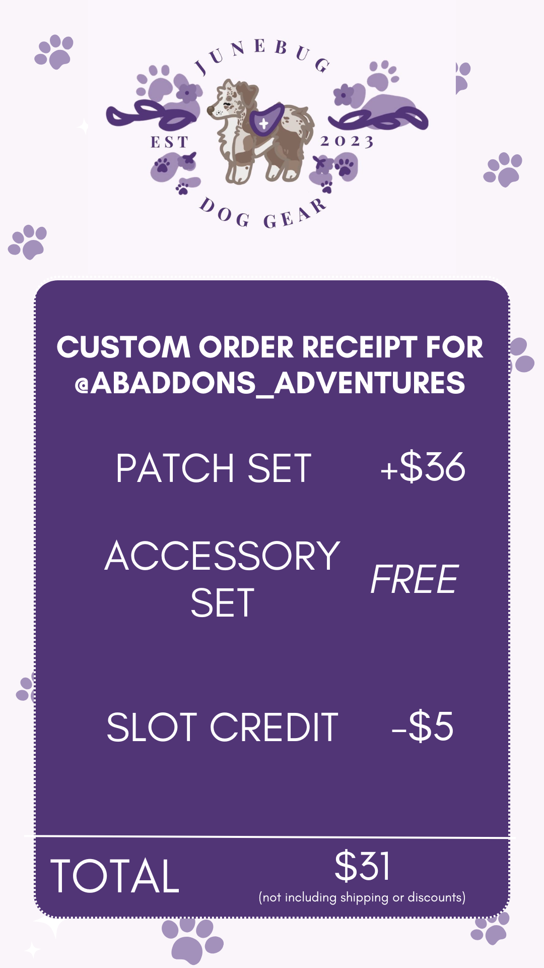 Custom Order for @abaddons_adventures